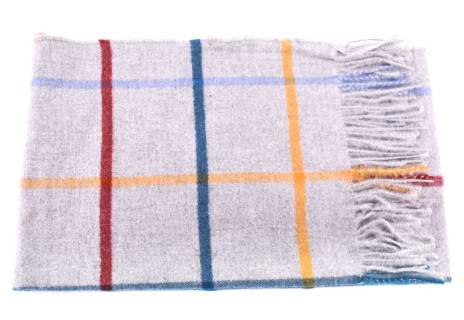 Károvaná šála s třásněmi dámská/pánská