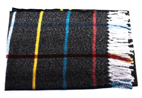 Károvaná šála s třásněmi dámská/pánská