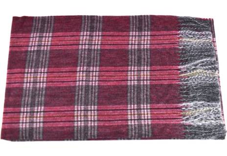 Károvaná šála s třásněmi dámská/pánská