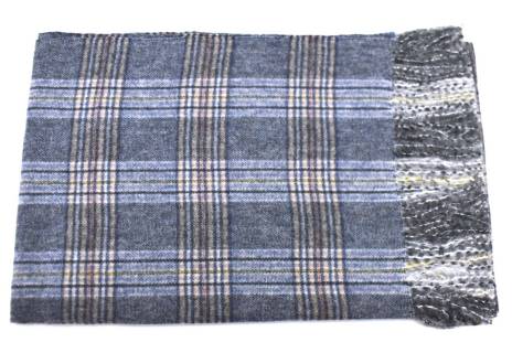 Károvaná šála s třásněmi dámská/pánská