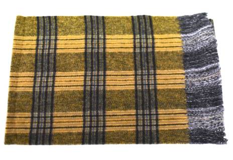 Károvaná šála s třásněmi dámská/pánská