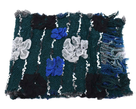 Zimní šála - zelená