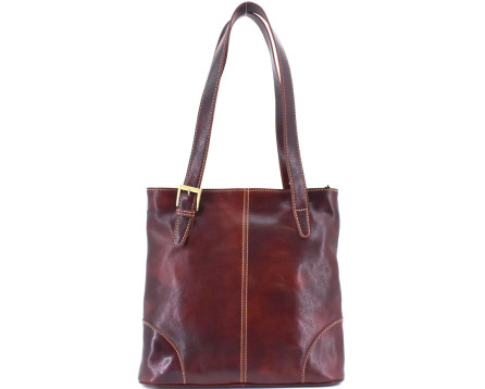Dámská kožená kabelka Arteddy - hnědá