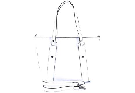 Moderní dámská kožená kabelka Arteddy