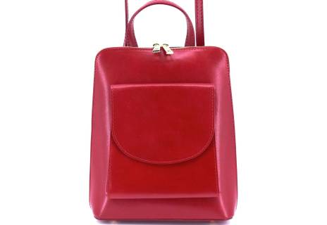 Dámský / dívčí kožený batoh a kabelka v jednom / Arteddy