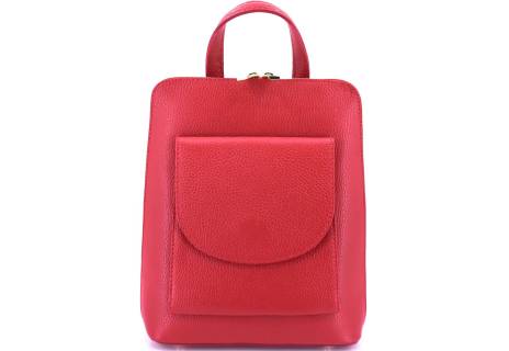 Dámský / dívčí kožený batoh a kabelka v jednom / Arteddy