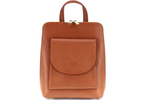 Dámský / dívčí kožený batoh a kabelka v jednom / Arteddy
