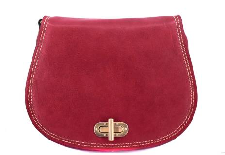 Dámská kožená kabelka s klopnou (crossbody) Arteddy