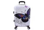 Cestovní kufr na čtyřech kolečkách Arteddy - motýl/bílá (M) 60l