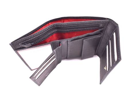 Dámská kožená peněženka Leidi Lanceti - černá