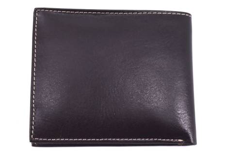 Pánská kožená peněženka z pravé kůže - tmavě hnědá