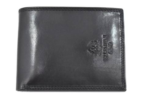 Pánská kožená peněženka z pravé kůže na šířku se zápinkou Gino Valentini