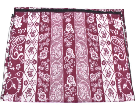 Moderní dámská vzorovaná šála - vínová