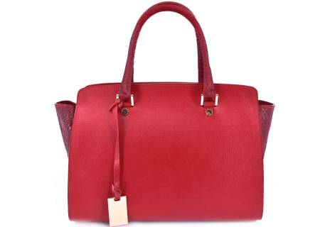 Luxusní dámská kožená kabelka Shopper