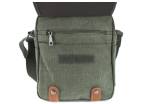 Taška crossbody zelená/hnědá