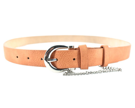 Dámský jednobarevný opasek - béžová/95