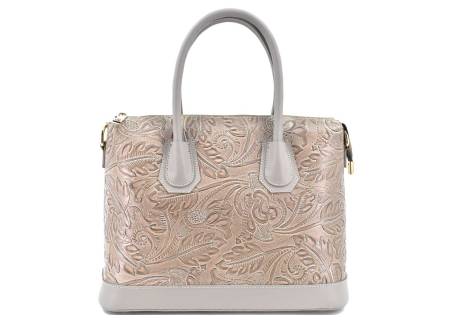 Dámská kožená kabelka s květovaným vzorem  Arteddy