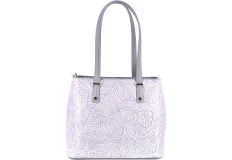 Dámská kožená kabelka s květovaným vzorem  Arteddy