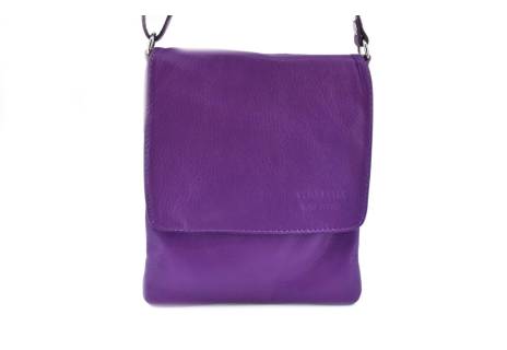 Dámská kožená crossbody kabelka s klopnou Arteddy