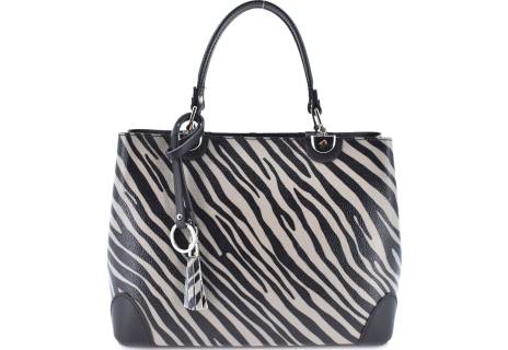 Dámská kožená kabelka s barevným vzorem Arteddy