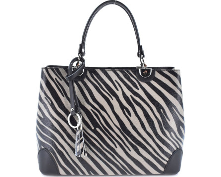 Dámská kožená kabelka s barevným vzorem Arteddy