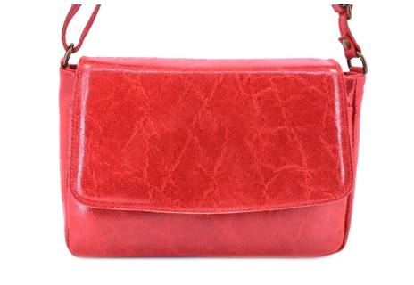 Dámská kožená kabelka s klopnou Arteddy