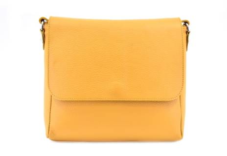 Dámská kožená kabelka crossbody s klopnou Arteddy