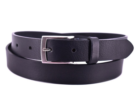 Kožený opasek Arteddy - tmavě modrá / 125