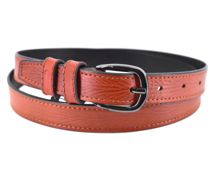 Kožený opasek Arteddy - světle hnědá/120