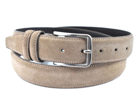Kožený opasek Arteddy - béžová / 120