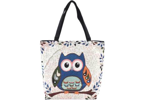 Kabelka/ taška s potiskem - sova
