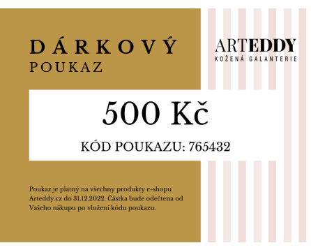 Dárkové poukazky 500