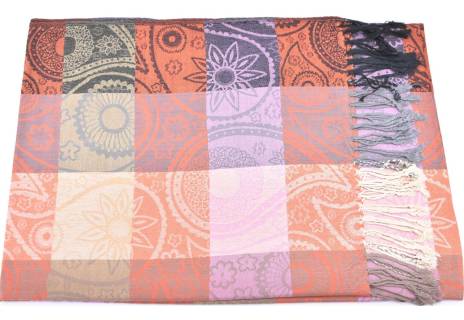 Modení dámská vzorovaná šála