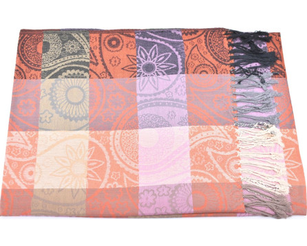 Modení dámská vzorovaná šála