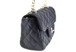 Moderní malá dámská kabelka crossbody-černá