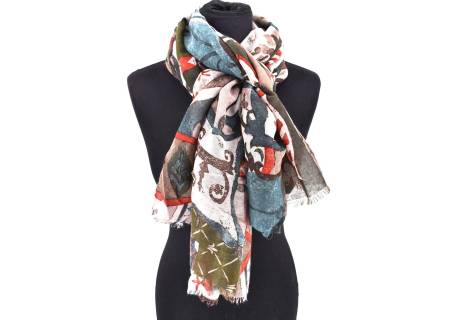 Dámský šátek  s potiskem Arteddy - žlutá