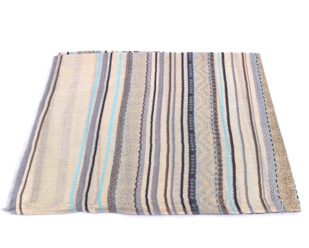 Dámská pruhovaná šála Arteddy - šedá