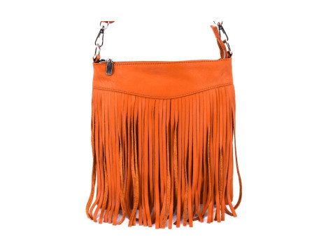 Dámská kožená kabelka crossbody Arteddy - hnědá