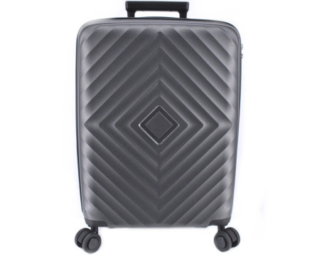 Cestovní kufr skořepinový PP - (L) 90l tmavě šedá