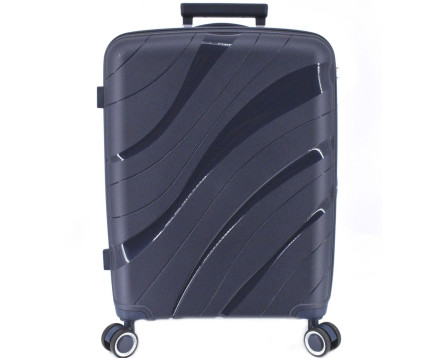 Cestovní kufr skořepinový PP - (L) 90l tmavě modrá