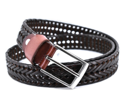 Kožený opasek - tmavě hnědá