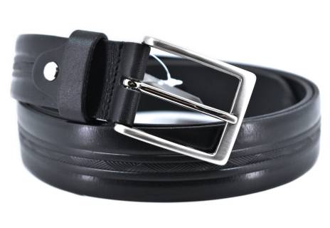 Kožený opasek - černá