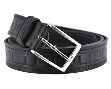 Kožený opasek - tmavě hnědá