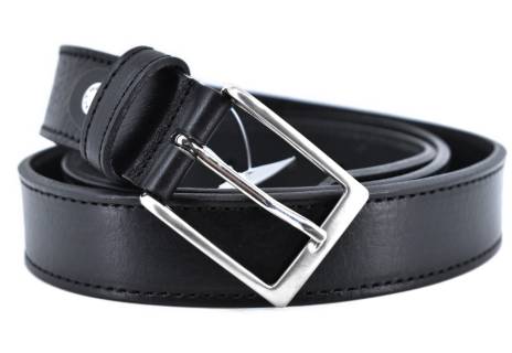 Kožený opasek - černá