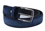 Kožený opasek - tmavě modrá