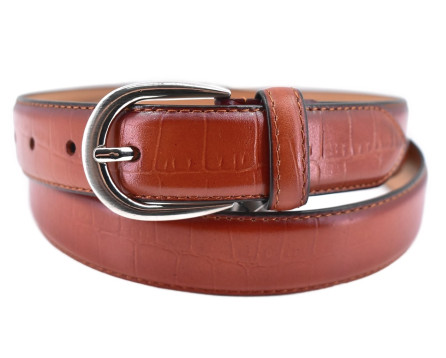 Kožený opasek - hnědá