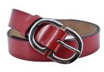 Kožený opasek - červená