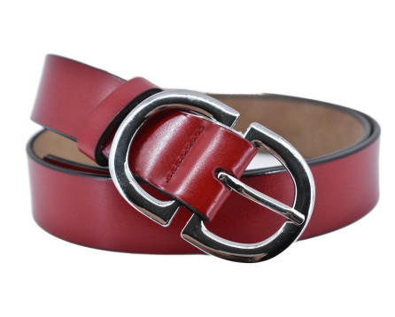 Kožený opasek - červená