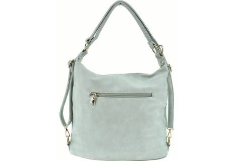 Dámská batoh a kabelka v jednom světle zelená