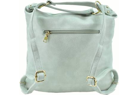 Dámská batoh a kabelka v jednom světle zelená